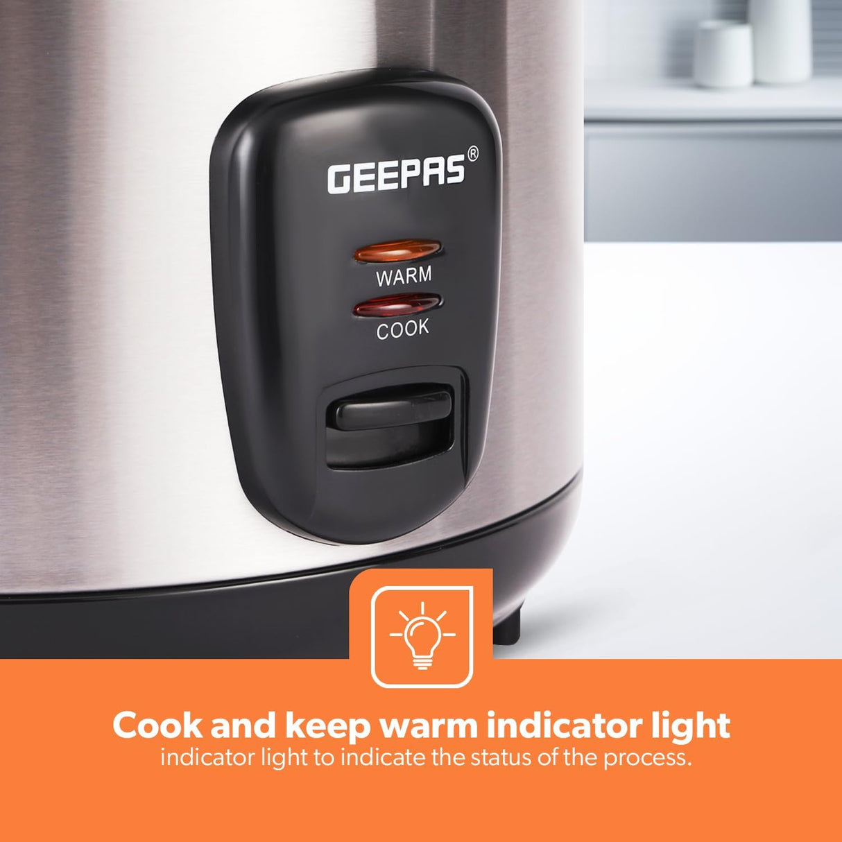 Geepas 1.5 L Multifunctional Rice Cooker - GRC35040| Durable Construction with Cool Touch Handle|Equipped with Tempered Glass Lid, Rice Spoon, Aluminum Outer Steamer and Measuring Cup - Al Kabayel Discount CentreGeepas 1.5 L Multifunctional Rice Cooker - GRC35040| Durable Construction with Cool Touch Handle|Equipped with Tempered Glass Lid, Rice Spoon, Aluminum Outer Steamer and Measuring CupRice CookersGEEPASAl Kabayel Discount Centre