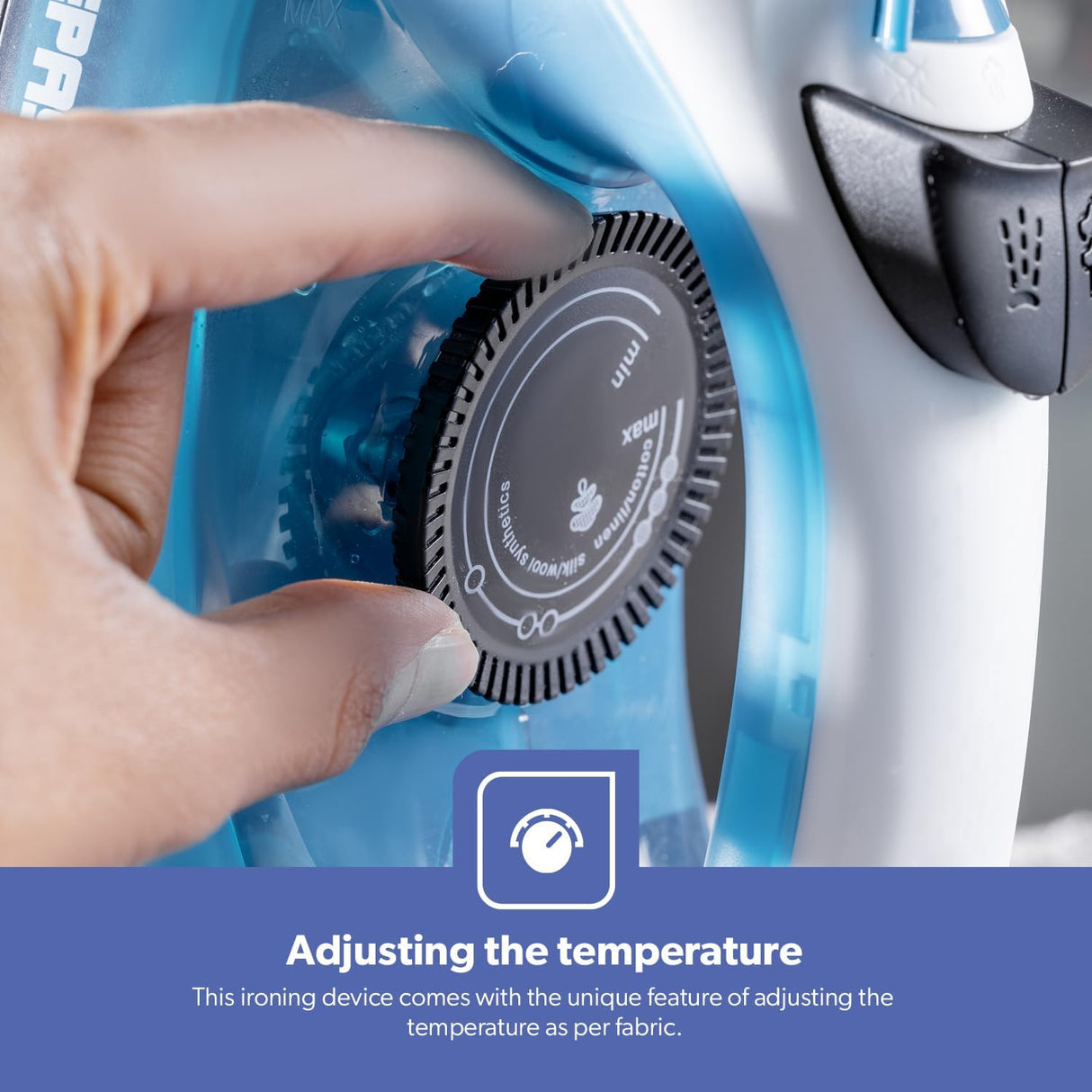 Geepas 1600W Multifunctional Steam Iron for Crisp Ironed Clothes – Non - Stick Soleplate, Wet/Dry Function & with Temperature Control - Al Kabayel Discount CentreGeepas 1600W Multifunctional Steam Iron for Crisp Ironed Clothes – Non - Stick Soleplate, Wet/Dry Function & with Temperature ControlIrons & SteamersGEEPASAl Kabayel Discount Centre
