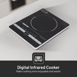 Geepas 4 Digit LED Display Digital Infrared Cooker, GIC33013 | 8 Temperature Settings | 3hrs Programmable Timer | 2000W Ceramic Heating Element - Al Kabayel Discount CentreGeepas 4 Digit LED Display Digital Infrared Cooker, GIC33013 | 8 Temperature Settings | 3hrs Programmable Timer | 2000W Ceramic Heating ElementStovesGEEPASAl Kabayel Discount Centre