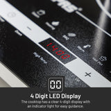 Geepas 4 Digit LED Display Digital Infrared Cooker, GIC33013 | 8 Temperature Settings | 3hrs Programmable Timer | 2000W Ceramic Heating Element - Al Kabayel Discount CentreGeepas 4 Digit LED Display Digital Infrared Cooker, GIC33013 | 8 Temperature Settings | 3hrs Programmable Timer | 2000W Ceramic Heating ElementStovesGEEPASAl Kabayel Discount Centre