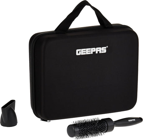 Geepas 4 in 1 Portable Hair Dryer, Straightener, Curler with Eva Bag Hair Dressing Set - Al Kabayel Discount CentreGeepas 4 in 1 Portable Hair Dryer, Straightener, Curler with Eva Bag Hair Dressing SetHair DryerGEEPASAl Kabayel Discount Centre