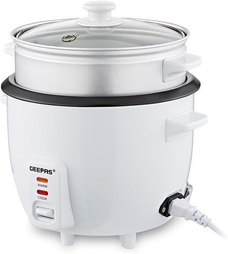 Geepas 400W Rice Cooker with Non - Stick Cooking Pot, 1 Liter Capacity - Al Kabayel Discount CentreGeepas 400W Rice Cooker with Non - Stick Cooking Pot, 1 Liter CapacityRice CookersGEEPASAl Kabayel Discount Centre