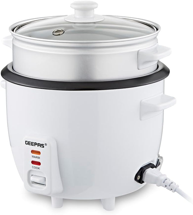 Geepas 400W Rice Cooker with Non - Stick Cooking Pot, 1 Liter Capacity - Al Kabayel Discount CentreGeepas 400W Rice Cooker with Non - Stick Cooking Pot, 1 Liter CapacityRice CookersGEEPASAl Kabayel Discount Centre
