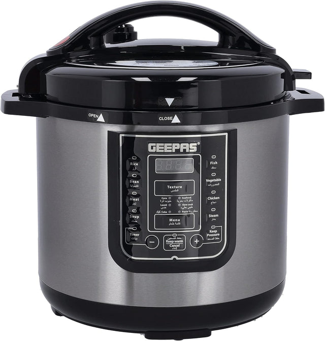 Geepas 8L Digital Multi Cooker Portable Led Screen With Touch Menu 14 Programs, Auto Shut Off Function 8L Capacity Detachable Inner Lid, Grey GMC35029 - Al Kabayel Discount CentreGeepas 8L Digital Multi Cooker Portable Led Screen With Touch Menu 14 Programs, Auto Shut Off Function 8L Capacity Detachable Inner Lid, Grey GMC35029Electric CookersGEEPASAl Kabayel Discount Centre