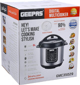 Geepas 8L Digital Multi Cooker Portable Led Screen With Touch Menu 14 Programs, Auto Shut Off Function 8L Capacity Detachable Inner Lid, Grey GMC35029 - Al Kabayel Discount CentreGeepas 8L Digital Multi Cooker Portable Led Screen With Touch Menu 14 Programs, Auto Shut Off Function 8L Capacity Detachable Inner Lid, Grey GMC35029Electric CookersGEEPASAl Kabayel Discount Centre