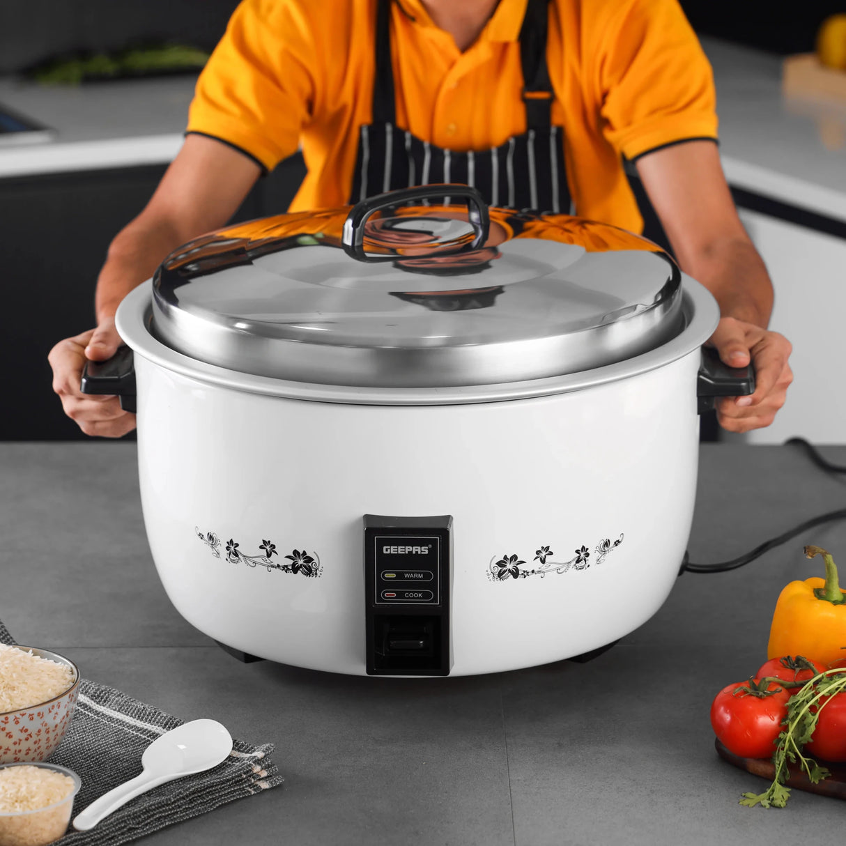Geepas Commercial Rice Cooker GRC4323 - 10L Capacity - Al Kabayel Discount CentreGeepas Commercial Rice Cooker GRC4323 - 10L CapacityRice CookersGEEPASAl Kabayel Discount Centre