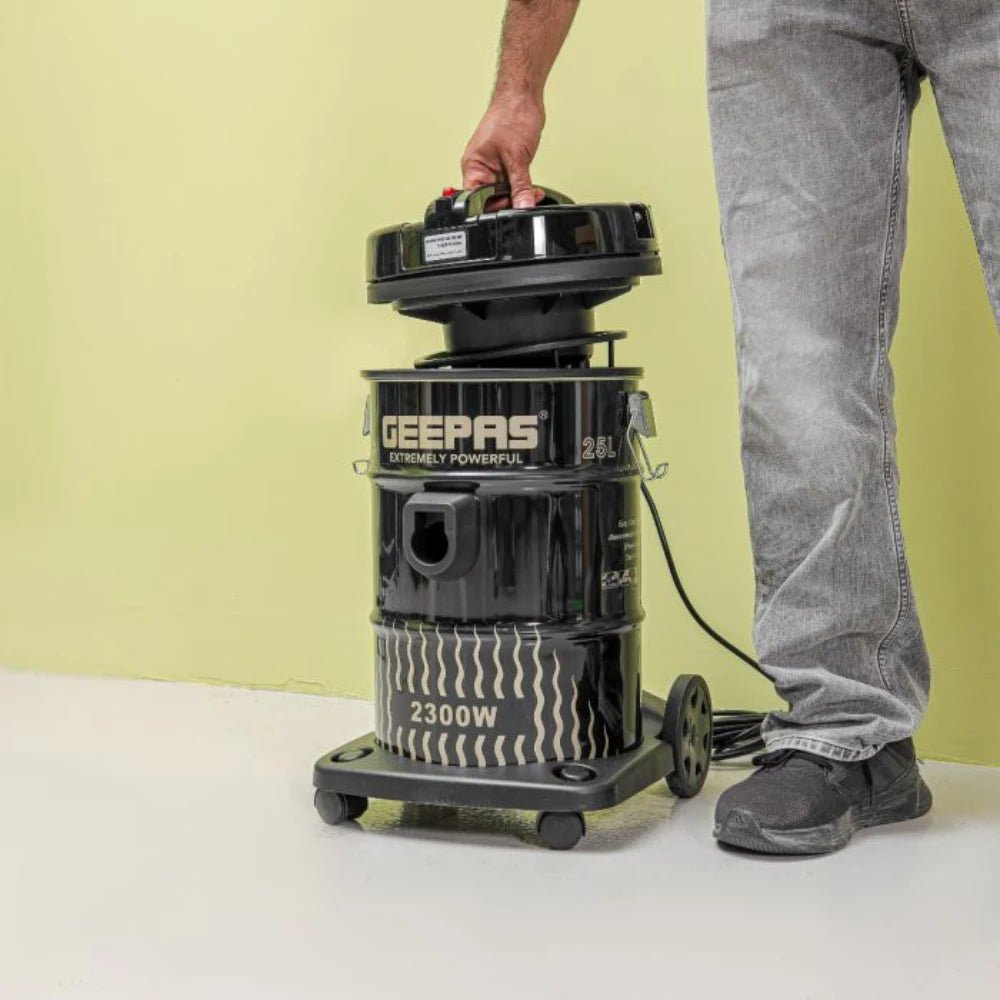 GEEPAS DRUM VACUUM CLEANER 2300 W 25 L GVC2592N - Al Kabayel Discount CentreGEEPAS DRUM VACUUM CLEANER 2300 W 25 L GVC2592NVacuum CleanersGEEPASAl Kabayel Discount Centre