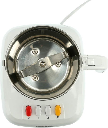 Geepas Food Processor, Stainless Steel Cutting Blade, GCG286 | Transparent Lid | 600W Motor with Overheat Protection | Ideal for Coffee Beans, Spices, & Dried Nuts Grinding - Al Kabayel Discount CentreGeepas Food Processor, Stainless Steel Cutting Blade, GCG286 | Transparent Lid | 600W Motor with Overheat Protection | Ideal for Coffee Beans, Spices, & Dried Nuts GrindingBlenders, Mixers & Food ProcessorsGEEPASAl Kabayel Discount Centre