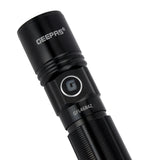 Geepas GFL4684Z VIP Series LED Flashlight | Premium Black Design | High Brightness Light | Long Battery Life and Durable Build - Al Kabayel Discount CentreGeepas GFL4684Z VIP Series LED Flashlight | Premium Black Design | High Brightness Light | Long Battery Life and Durable BuildHandheld FlashlightsGEEPASAl Kabayel Discount Centre