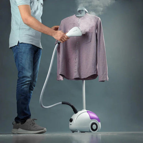 Geepas GGS25022 Garment Steamer - 2000W Power- 1.8L Water Tank - Al Kabayel Discount CentreGeepas GGS25022 Garment Steamer - 2000W Power- 1.8L Water TankIrons & SteamersGEEPASAl Kabayel Discount Centre