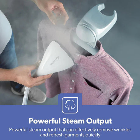 Geepas GGS25022 Garment Steamer - 2000W Power- 1.8L Water Tank - Al Kabayel Discount CentreGeepas GGS25022 Garment Steamer - 2000W Power- 1.8L Water TankIrons & SteamersGEEPASAl Kabayel Discount Centre