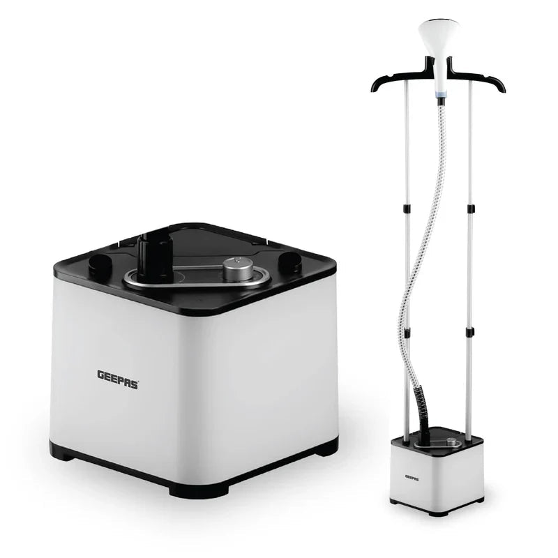 Geepas GGS25033 2000W Garment Steamer - 1.3L Water Tank - Al Kabayel Discount CentreGeepas GGS25033 2000W Garment Steamer - 1.3L Water TankIrons & SteamersGEEPASAl Kabayel Discount Centre