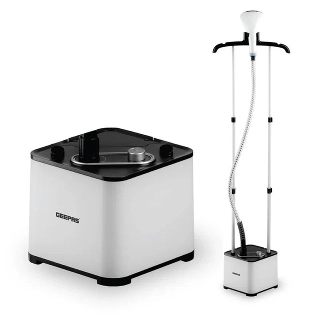 Geepas GGS25033 2000W Garment Steamer - 1.3L Water Tank - Al Kabayel Discount CentreGeepas GGS25033 2000W Garment Steamer - 1.3L Water TankIrons & SteamersGEEPASAl Kabayel Discount Centre