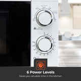Geepas GMO1894 20L Microwave Oven | 1200W Solo Microwave with 6 Power Levels and a Timer | Cooking Power Control with 2 Rotary Dials & Defrost Settings | White - Al Kabayel Discount CentreGeepas GMO1894 20L Microwave Oven | 1200W Solo Microwave with 6 Power Levels and a Timer | Cooking Power Control with 2 Rotary Dials & Defrost Settings | WhiteFood & Drink AppliancesGEEPASAl Kabayel Discount Centre
