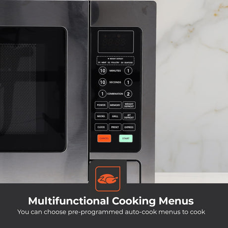 Geepas GMO1897 Grill - Digital Microwave Oven - 30L capacity - 1500W Oven with Multiple Cooking Menus |Reheating, Defrost & Grill |Ideal Grilling, Roasting, Heating & More - Al Kabayel Discount CentreGeepas GMO1897 Grill - Digital Microwave Oven - 30L capacity - 1500W Oven with Multiple Cooking Menus |Reheating, Defrost & Grill |Ideal Grilling, Roasting, Heating & MoreFood & Drink AppliancesGEEPASAl Kabayel Discount Centre