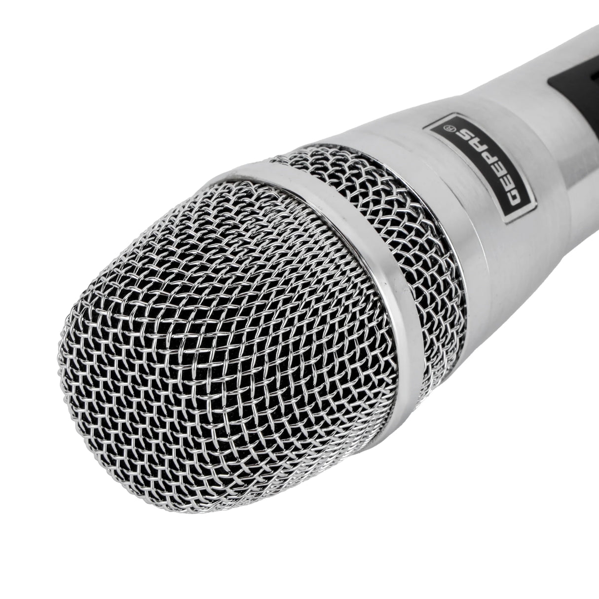 Geepas GMP15016 Dynamic Microphone | Sharp Sensitivity, Crystal - Clear Sound | 8m Cable, XLR Connector, Wide Frequency Range, Low Pass Filter | For Studio, Stage & Broadcasting | Silver - Al Kabayel Discount CentreGeepas GMP15016 Dynamic Microphone | Sharp Sensitivity, Crystal - Clear Sound | 8m Cable, XLR Connector, Wide Frequency Range, Low Pass Filter | For Studio, Stage & Broadcasting | SilverElectronic AppliancesGEEPASAl Kabayel Discount Centre