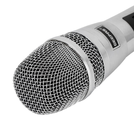 Geepas GMP15016 Dynamic Microphone | Sharp Sensitivity, Crystal - Clear Sound | 8m Cable, XLR Connector, Wide Frequency Range, Low Pass Filter | For Studio, Stage & Broadcasting | Silver - Al Kabayel Discount CentreGeepas GMP15016 Dynamic Microphone | Sharp Sensitivity, Crystal - Clear Sound | 8m Cable, XLR Connector, Wide Frequency Range, Low Pass Filter | For Studio, Stage & Broadcasting | SilverElectronic AppliancesGEEPASAl Kabayel Discount Centre