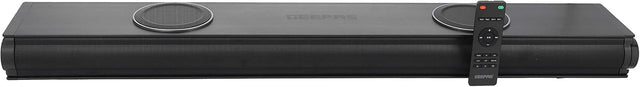 Geepas GMS11152 Portable Sound bar System 2.2CH 2 Inbuilt Sub Woofer with 3D Sound Technology USB/AUX/BT/HDMI/Remote Included Connect to TV, Mobile, Laptop & More, Black - Al Kabayel Discount CentreGeepas GMS11152 Portable Sound bar System 2.2CH 2 Inbuilt Sub Woofer with 3D Sound Technology USB/AUX/BT/HDMI/Remote Included Connect to TV, Mobile, Laptop & More, BlackElectronic AppliancesGEEPASAl Kabayel Discount Centre