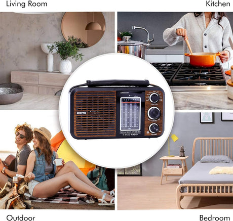 Geepas GR6836 8 - Band Rechargeable Radio | Bluetooth, USB, SD Support | High Quality Audio | Portable Design with Long Battery Life - Al Kabayel Discount CentreGeepas GR6836 8 - Band Rechargeable Radio | Bluetooth, USB, SD Support | High Quality Audio | Portable Design with Long Battery LifePortable Bluetooth SpeakersGEEPASAl Kabayel Discount Centre