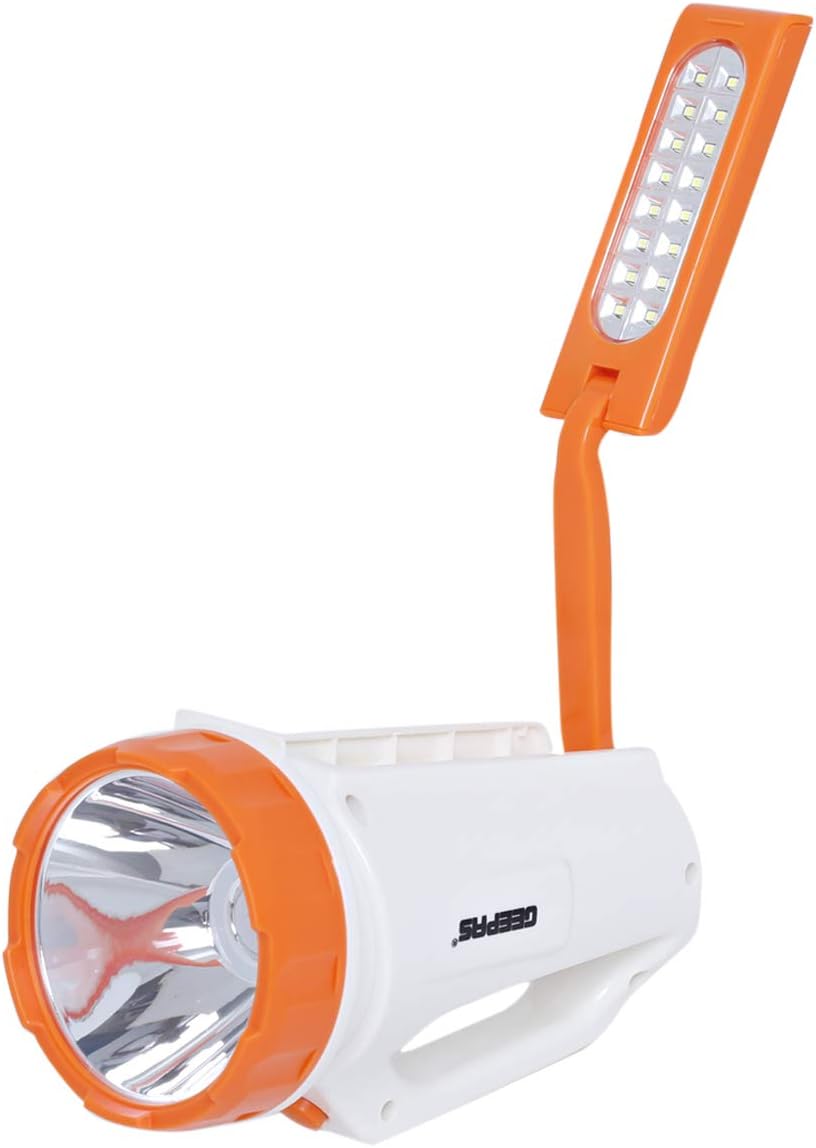 Geepas GSL5575 Rechargeable LED Searchlight with Table Lamp | Dual Function Design | High Brightness Light | Ideal for Home, Office, and Outdoor Activities - Al Kabayel Discount CentreGeepas GSL5575 Rechargeable LED Searchlight with Table Lamp | Dual Function Design | High Brightness Light | Ideal for Home, Office, and Outdoor ActivitiesHandheld FlashlightsGEEPASAl Kabayel Discount Centre