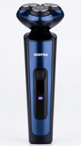 Geepas GSR57501 3 - Head Rechargeable Shaver - Blue | IPX6 Waterproof, Lithium Battery | Fast Charging | Easy Cleaning | LED Indicator | Long - Lasting Motor - Al Kabayel Discount CentreGeepas GSR57501 3 - Head Rechargeable Shaver - Blue | IPX6 Waterproof, Lithium Battery | Fast Charging | Easy Cleaning | LED Indicator | Long - Lasting MotorTrimmerGEEPASAl Kabayel Discount Centre