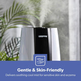 Geepas Humidifier for Bedroom, 2.6L Top Fill Cool Mist Large Room, 360° Rotatable, Night Light Auto Mode, 35dB Noise Level Humidifiers for Baby, Essential Oil Diffuser, Baby, Home, Work - Al Kabayel Discount CentreGeepas Humidifier for Bedroom, 2.6L Top Fill Cool Mist Large Room, 360° Rotatable, Night Light Auto Mode, 35dB Noise Level Humidifiers for Baby, Essential Oil Diffuser, Baby, Home, WorkHome Décor AccentsGEEPASAl Kabayel Discount Centre