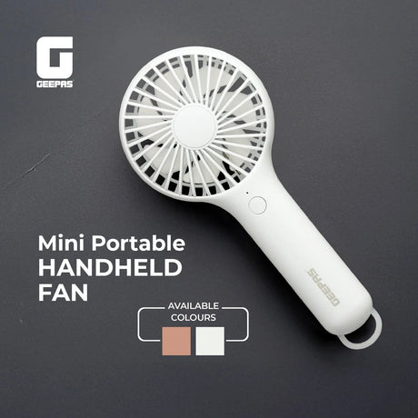 Geepas Mini Portable Handheld Fan GF21223 (Baige/White) - Al Kabayel Discount CentreGeepas Mini Portable Handheld Fan GF21223 (Baige/White)Mini FansGEEPASAl Kabayel Discount Centre