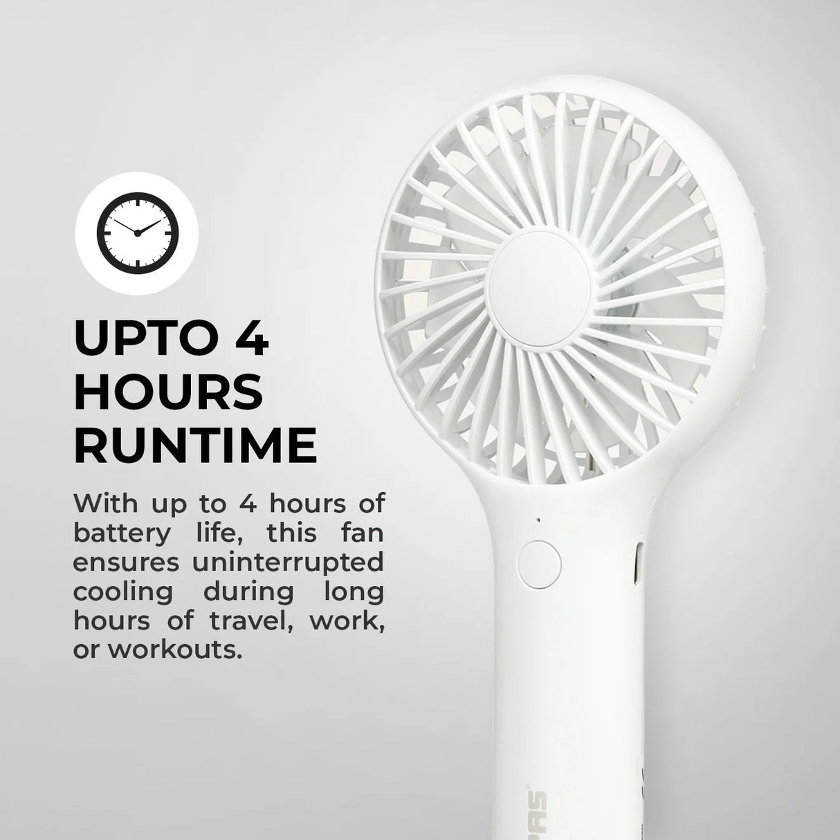 Geepas Mini Portable Handheld Fan GF21223 (Baige/White) - Al Kabayel Discount CentreGeepas Mini Portable Handheld Fan GF21223 (Baige/White)Mini FansGEEPASAl Kabayel Discount Centre
