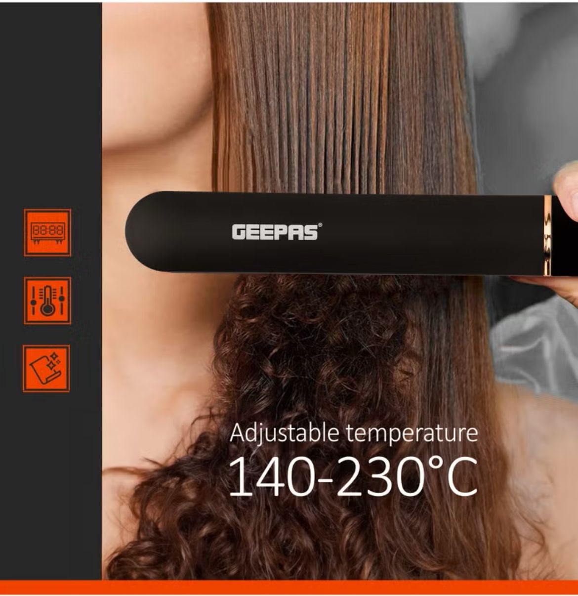 GEEPAS Professional Digital Hair Straightener - GHS86003NV - Al Kabayel Discount CentreGEEPAS Professional Digital Hair Straightener - GHS86003NVPersonal Care & Styling ToolsGEEPASAl Kabayel Discount Centre