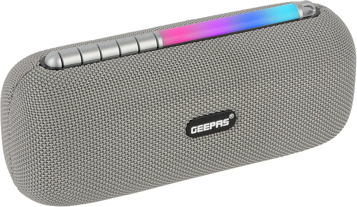 Geepas Rechargeable Bluetooth Speaker - | Bluetooth, TWS Function and FM Radio - Al Kabayel Discount CentreGeepas Rechargeable Bluetooth Speaker - | Bluetooth, TWS Function and FM RadioElectronic AppliancesGEEPASAl Kabayel Discount Centre