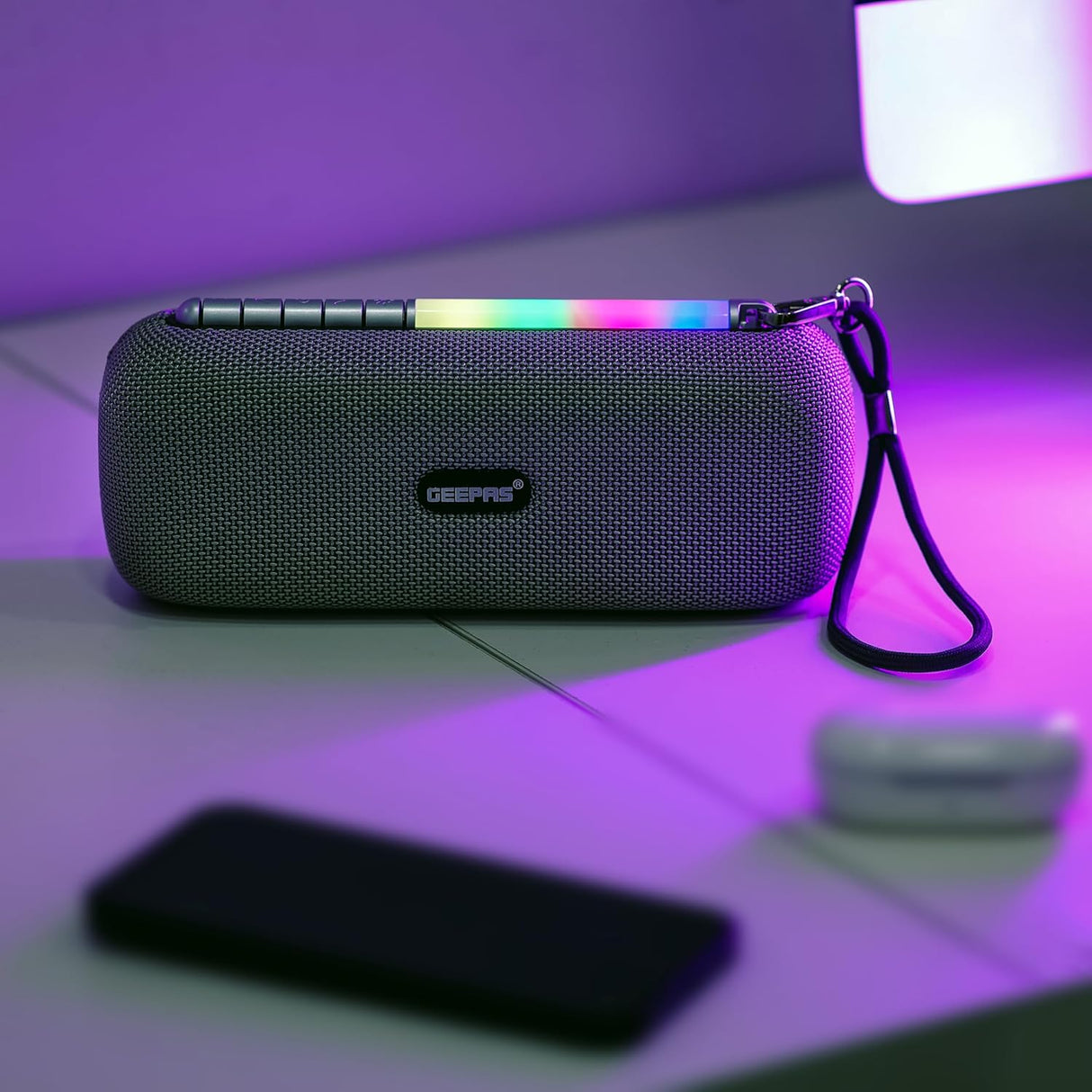Geepas Rechargeable Bluetooth Speaker - | Bluetooth, TWS Function and FM Radio - Al Kabayel Discount CentreGeepas Rechargeable Bluetooth Speaker - | Bluetooth, TWS Function and FM RadioElectronic AppliancesGEEPASAl Kabayel Discount Centre