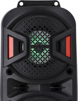 Geepas Rechargeable Portable Speaker - Portable Handle with 1500 MAH Huge Battery| TWS Connection & Compatible with BT/USB/AUX/FM/Micro SD | Ideal for Home, Hotels, Trips & Outdoor Use - Al Kabayel Discount CentreGeepas Rechargeable Portable Speaker - Portable Handle with 1500 MAH Huge Battery| TWS Connection & Compatible with BT/USB/AUX/FM/Micro SD | Ideal for Home, Hotels, Trips & Outdoor UseElectronic AppliancesGEEPASAl Kabayel Discount Centre