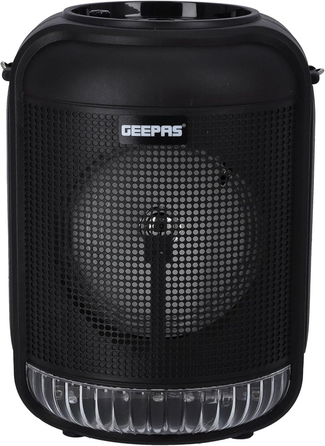 Geepas Rechargeable Portable Speaker - Portable Handle with 1800 MAH Huge Battery | TWS Connection & Compatible with BT/ USB/ AUX/ FM/ Micro SD | Ideal for Home, Hotels & Outdoor Use - Al Kabayel Discount CentreGeepas Rechargeable Portable Speaker - Portable Handle with 1800 MAH Huge Battery | TWS Connection & Compatible with BT/ USB/ AUX/ FM/ Micro SD | Ideal for Home, Hotels & Outdoor UseElectronic AppliancesGEEPASAl Kabayel Discount Centre
