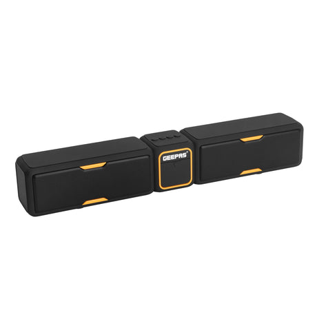 Geepas Soundbar Bluetooth Speaker | Powerful 20W Stereo Output | 4 Built - In Speakers| TWS Connectivity| Bluetooth 5.0| FM/USB/TF/AUX Support - Al Kabayel Discount CentreGeepas Soundbar Bluetooth Speaker | Powerful 20W Stereo Output | 4 Built - In Speakers| TWS Connectivity| Bluetooth 5.0| FM/USB/TF/AUX SupportElectronic AppliancesGEEPASAl Kabayel Discount Centre