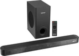 Geepas Wireless Sound Bar - GMS11173| USB/AUX/Bluetooth/HDMI | Sound Bar System with Wireless Subwoofer, Connect to TV, Mobile, Laptop & More - Al Kabayel Discount CentreGeepas Wireless Sound Bar - GMS11173| USB/AUX/Bluetooth/HDMI | Sound Bar System with Wireless Subwoofer, Connect to TV, Mobile, Laptop & MoreElectronic AppliancesGEEPASAl Kabayel Discount Centre