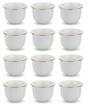 Germax 12pcs White Ceramic Cawa Cup Set with Elegant Decorative Design and Golden Rim Finish 80ml Stylish Mini Cups for Coffee and Traditional Use - Al Kabayel Discount CentreGermax 12pcs White Ceramic Cawa Cup Set with Elegant Decorative Design and Golden Rim Finish 80ml Stylish Mini Cups for Coffee and Traditional UseTea SetsGERMAXAl Kabayel Discount Centre