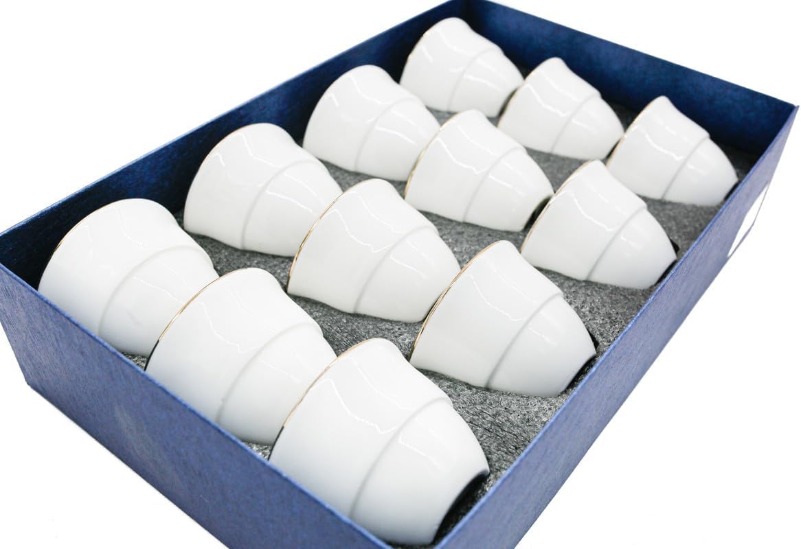 Germax Ceramic 12Pcs Cermic Cawa Cup 50ML - White&Gold - Al Kabayel Discount CentreGermax Ceramic 12Pcs Cermic Cawa Cup 50ML - White&GoldTea CupsGERMAXAl Kabayel Discount Centre