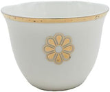Germax Ceramic Cawa Cups for Tea Coffee Perfect for Home Office Coffee Shops Set of 12Pcs(60ML) - White&GoldÂ  - Al Kabayel Discount CentreGermax Ceramic Cawa Cups for Tea Coffee Perfect for Home Office Coffee Shops Set of 12Pcs(60ML) - White&GoldÂ Tea CupsGERMAXAl Kabayel Discount Centre