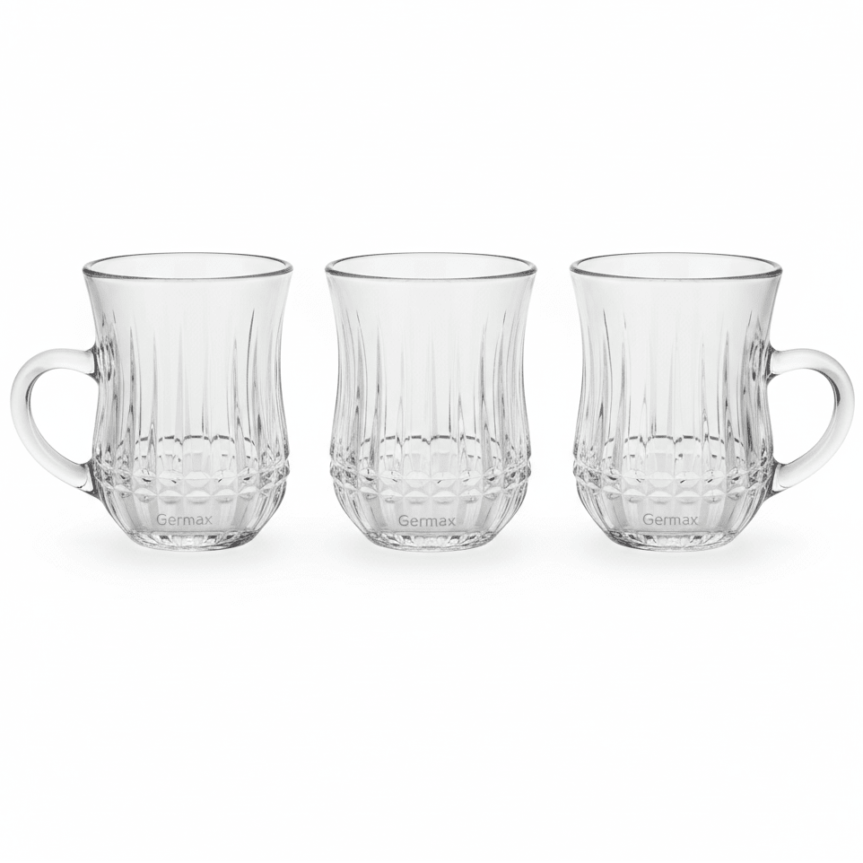 Germax Coffee Serving Glass Cup Set of Three Pieces with 100 ml - Al Kabayel Discount CentreGermax Coffee Serving Glass Cup Set of Three Pieces with 100 mlTumblersGermaxAl Kabayel Discount Centre