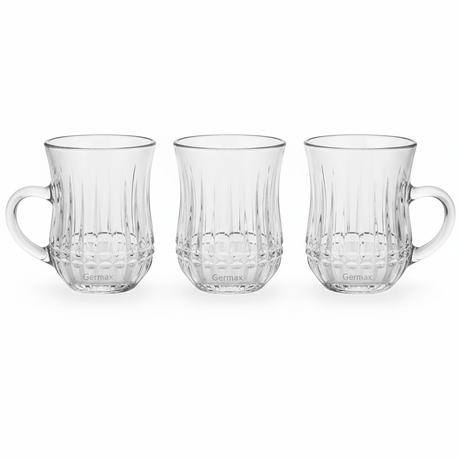 Germax Coffee Serving Glass Cup Set of Three Pieces with 100 ml - Al Kabayel Discount CentreGermax Coffee Serving Glass Cup Set of Three Pieces with 100 mlTumblersGermaxAl Kabayel Discount Centre
