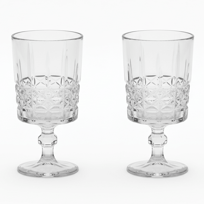 Germax Elegant Clear Stem Drinking Glass Set – Premium Tableware, 2 Pieces, 200 ml Capacity - Al Kabayel Discount CentreGermax Elegant Clear Stem Drinking Glass Set – Premium Tableware, 2 Pieces, 200 ml CapacityTumblersGERMAXAl Kabayel Discount Centre
