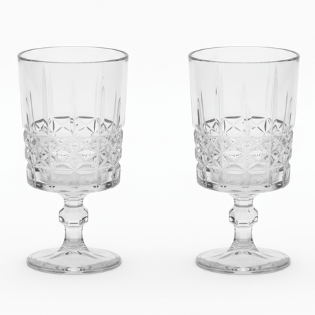 Germax Elegant Clear Stem Drinking Glass Set – Premium Tableware, 2 Pieces, 200 ml Capacity - Al Kabayel Discount CentreGermax Elegant Clear Stem Drinking Glass Set – Premium Tableware, 2 Pieces, 200 ml CapacityTumblersGERMAXAl Kabayel Discount Centre