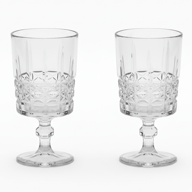 Germax Elegant Clear Stem Drinking Glass Set – Premium Tableware, 2 Pieces, 200 ml Capacity - Al Kabayel Discount CentreGermax Elegant Clear Stem Drinking Glass Set – Premium Tableware, 2 Pieces, 200 ml CapacityTumblersGERMAXAl Kabayel Discount Centre