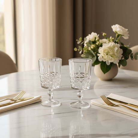 Germax Elegant Clear Stem Drinking Glass Set – Premium Tableware, 2 Pieces, 200 ml Capacity - Al Kabayel Discount CentreGermax Elegant Clear Stem Drinking Glass Set – Premium Tableware, 2 Pieces, 200 ml CapacityTumblersGERMAXAl Kabayel Discount Centre