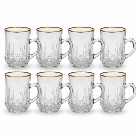Germax Elegant Glass Mug Set of Six Pieces with 100 ml - Al Kabayel Discount CentreGermax Elegant Glass Mug Set of Six Pieces with 100 mlTumblersGermaxAl Kabayel Discount Centre