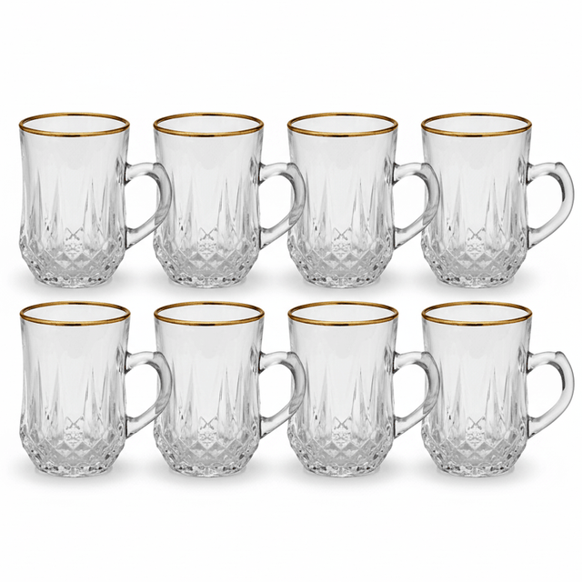 Germax Elegant Glass Mug Set of Six Pieces with 100 ml - Al Kabayel Discount CentreGermax Elegant Glass Mug Set of Six Pieces with 100 mlTumblersGermaxAl Kabayel Discount Centre