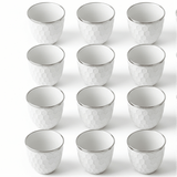 Germax Elegant White Ceramic Arabic Cawa Coffee Cups Set of 12 Silver Rim Minimal Luxury Design 80 ml - Al Kabayel Discount CentreGermax Elegant White Ceramic Arabic Cawa Coffee Cups Set of 12 Silver Rim Minimal Luxury Design 80 mlTea CupsGERMAXAl Kabayel Discount Centre