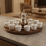 Germax Elegant White Ceramic Arabic Coffee Cawa Cups Set of 12 Gold Rim Premium Classic Gahwa Finjan 80 ml - Al Kabayel Discount CentreGermax Elegant White Ceramic Arabic Coffee Cawa Cups Set of 12 Gold Rim Premium Classic Gahwa Finjan 80 mlTea CupsGERMAXAl Kabayel Discount Centre