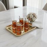 Germax Gold Rectangle Serving Tray – 24×17cm | Decorative Metal Tray for Hospitality & Majlis - Al Kabayel Discount CentreGermax Gold Rectangle Serving Tray – 24×17cm | Decorative Metal Tray for Hospitality & MajlisServing TraysGERMAXAl Kabayel Discount Centre
