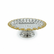 Germax Gold & Silver Metal Footed Serving Tray – 28cm - Al Kabayel Discount CentreGermax Gold & Silver Metal Footed Serving Tray – 28cmServing TraysGERMAXAl Kabayel Discount Centre